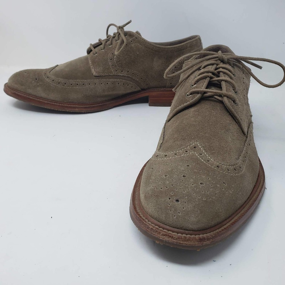 Trask Mens Dress Shoe Suede Brogue Oxford - 11